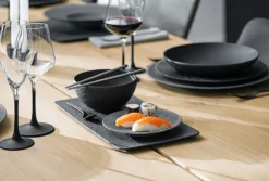 Villeroy & Boch Teller flach /Pizzateller Ø 32 cm MANUFACTURE ROCK Schwarzgrau