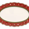 Villeroy & Boch Weihnachtsdeko Servierplatte TOY´s DELIGHT 24 x 37 cm rot