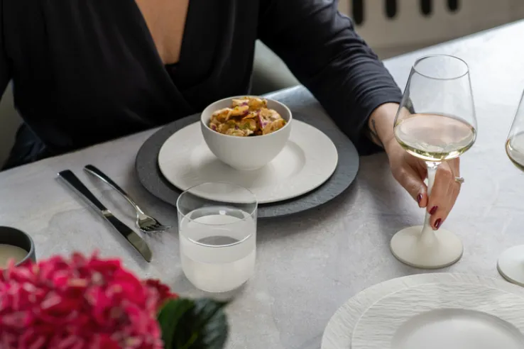 Villeroy & Boch Whiskyglas MANUFACTURE ROCK BLANC 4er Set weiß matt