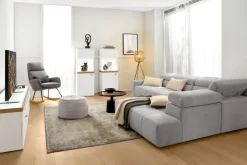 QUARTIER Vitrine LANCASTER II 50 x 146 cm Eiche Artisan