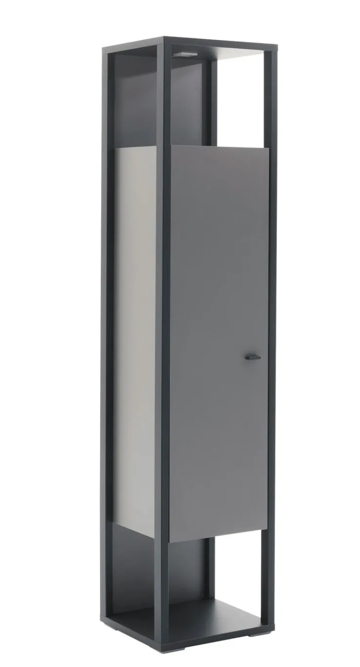 Vitrine LUXOR 40 x 178 cm Royal grau/ anthrazit