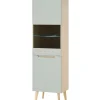 Vitrine SVANTE TORGE Pistazienfarbig/Braun 50 x 197 cm