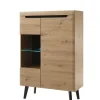 Vitrine TORGE 90x134 cm Eiche Artisan Dekor