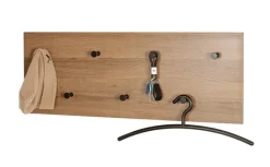 Wandgarderobe 80 x 30 cm braun/schwarz