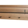 Wandgarderobe 75 x 30 cm braun/schwarz