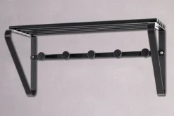 Wandgarderobe 45 x 20 cm Schwarz