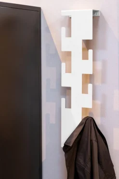 Wandgarderobe 15 x 60 cm weiß