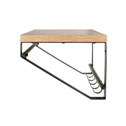 Wandgarderobe PARMA13 Eiche-Dekor/schwarz 70 x 30 cm