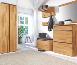 Wandgarderobe POUR 80 x 36 cm Kernbuche massiv