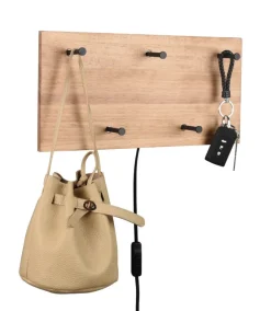 Wandgarderobe ROMY 40 cm braun /schwarz