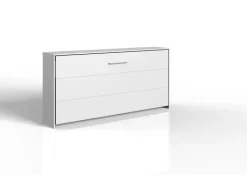 QUARTIER Wandklappbett STELLA weiß 90 x 200 cm horizontal