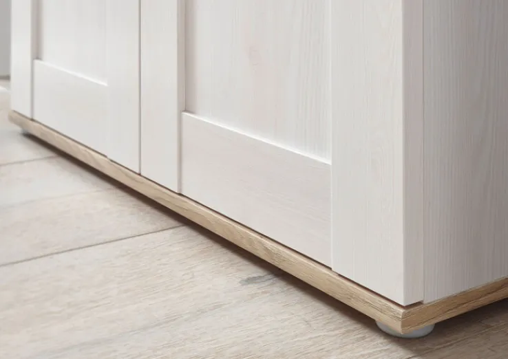 QUARTIER Waschbeckenunterschrank CASA 80 x 66 cm braun/ weiß