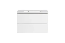 Waschtisch GENT weiß/braun 80cm