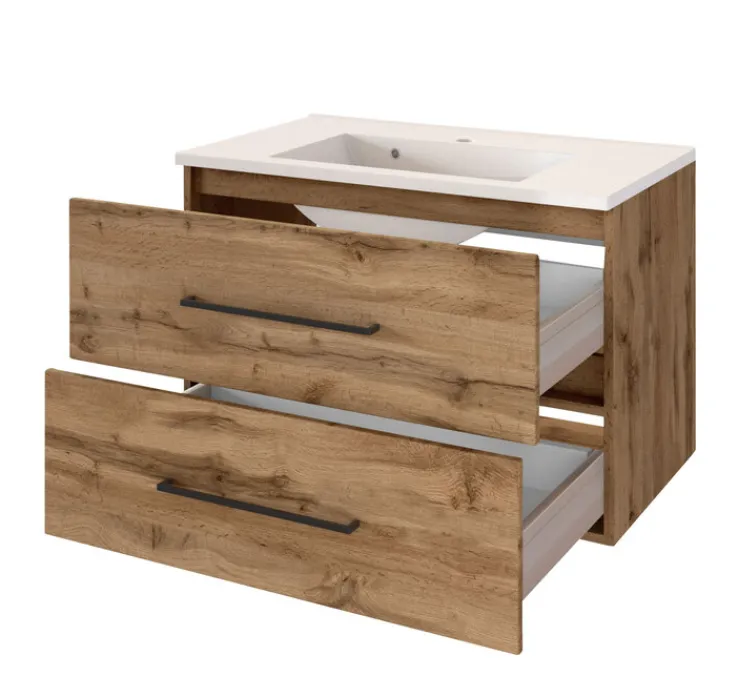 Waschtisch LUZERN 80 x 54 cm Wotan Eiche