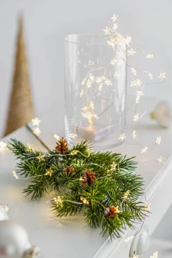 Weihnachten Lichterbündel 48 Micro LEDs WW