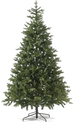 Weihnachtsbaum Kunststoff Metall 240 x 152 x 152 cm Grün/Schwarz