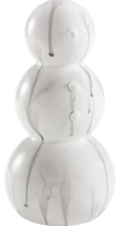Weihnachtsglanz by casaNOVA Deko-Figur Schneemann 18 cm Weiß