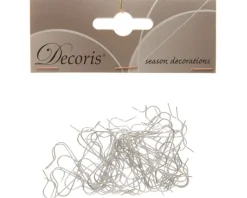 Weihnachtskugel Aufhänger 50 Stück silberfarbig