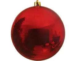 Weihnachtskugel GLANZ XL 20 cm rot
