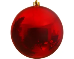 Weihnachtskugel GLANZ XL 20 cm rot
