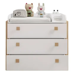 Wickelkommode BEACH Kiefer weiß/ Abs. Birke