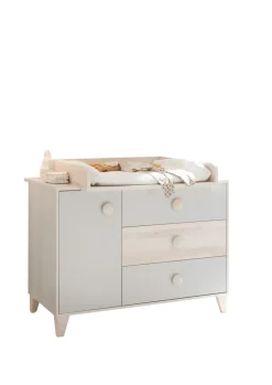 Wickelkommode FIEN grau/ braun