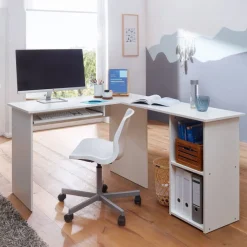 Winkelschreibtisch 120 x 140 cm weiß