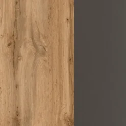 Winkelzeile AALBORG 240 x 240 cm Graphit/ Wotan Eiche Dekor