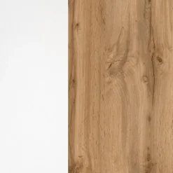 Winkelzeile ODENSE 210 x 210 cm Wotan-Eiche Dekor/ Weiß