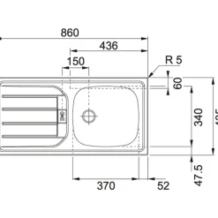 Winkelzeile ODENSE 210 x 210 cm Wotan-Eiche Dekor/ Weiß