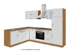 Winkelzeile ODENSE 210 x 270 cm Wotan-Eiche Dekor/ Weiß