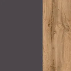 Winkelzeile ODENSE Wotan-Eiche Dekor/ Anthrazit ca. 210x270cm