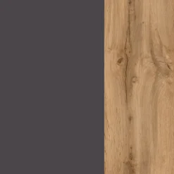 Winkelzeile ODENSE Wotan-Eiche Dekor/ Anthrazit ca. 210x270cm