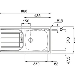 Winkelzeile ODENSE Wotan-Eiche Dekor/ Anthrazit ca. 210x270cm