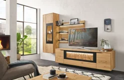 witlake Wohnwand WM1910 Wildeiche massiv