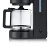 WMF Kaffeemaschine STELIO BLACK Glas Metall Deep Black