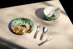 WMF Kindergeschirr-Set FOREST FRIENDS 6-teilig Porzellan/Edelstahl