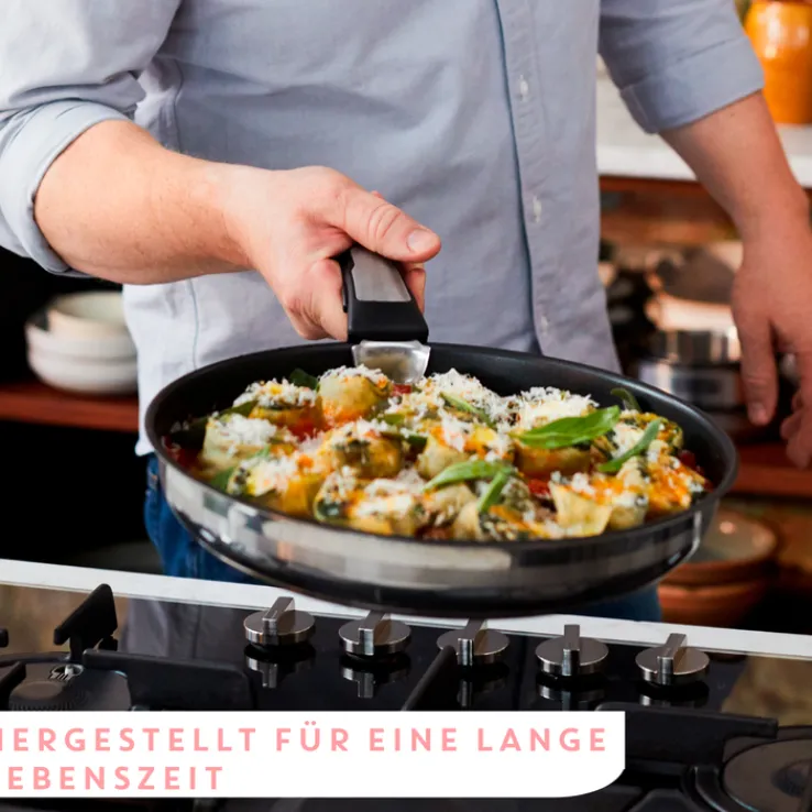 WMF Topfset JO COOK SMART Edelstahl 5-teilig Silberfarbig/Schwarz