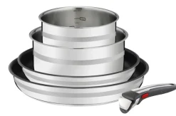 WMF Topfset JO COOK SMART Edelstahl 5-teilig Silberfarbig/Schwarz