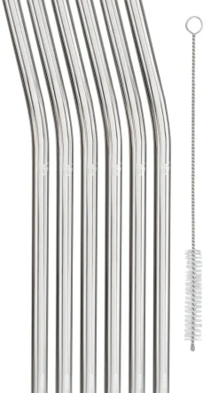 WMF Trinkhalm Set BARIC I 7-teilig Glas