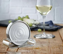 WMF Untersetzer LOFT BAR 6er Set rund 9,5 cm silberfarbig