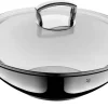 WMF Wok inklusive Glasdeckel 36 cm Edelstahl