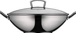 WMF Wok inklusive Glasdeckel 36 cm Edelstahl