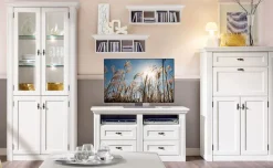 Wohnwand MAISONETTE 5-teilig 318 x 190 x 40 cm weiß