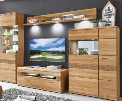 Wohnwand MIRO 311 x 205 x 50 cm in Braun