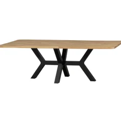 XL-Tisch COMBI-TABLO 240 x 100 cm Eiche massiv Spinn-Gestell