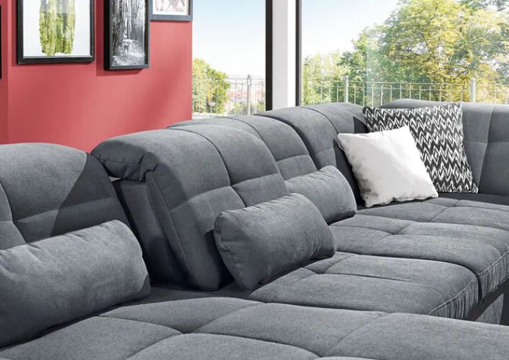 YoungLife by systempolster YoungLife Wohnlandschaft RAGUSA III-SF anthrazit