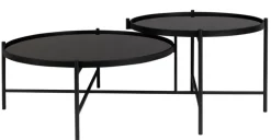 zuiver Beistelltisch MAC 2er-Set schwarz