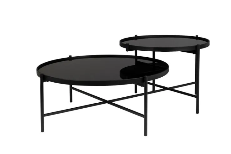 zuiver Beistelltisch MAC 2er-Set schwarz